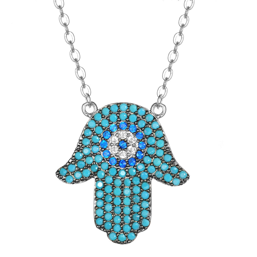 Women's Fashion CZ Hamsa Evil eye Jewelry Sets