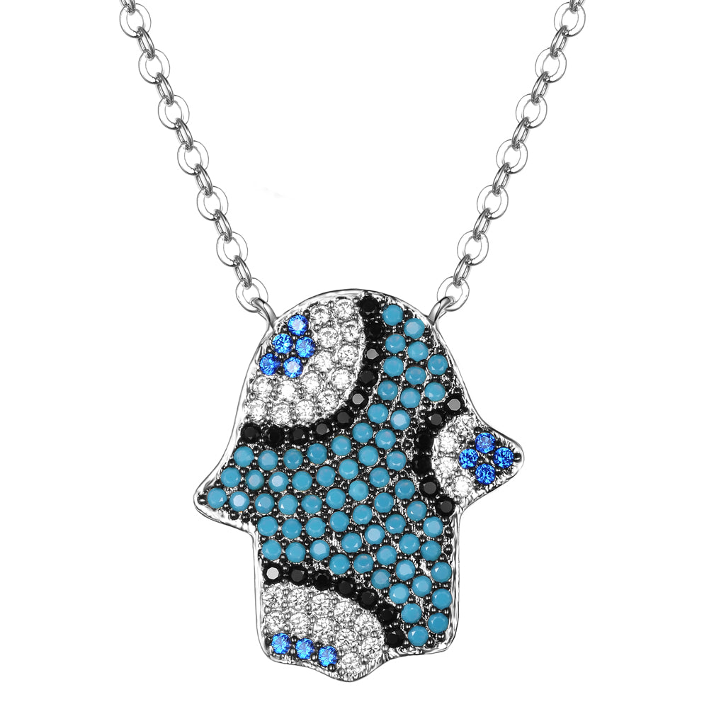 Women's Fashion CZ Hamsa Evil eye Jewelry Sets