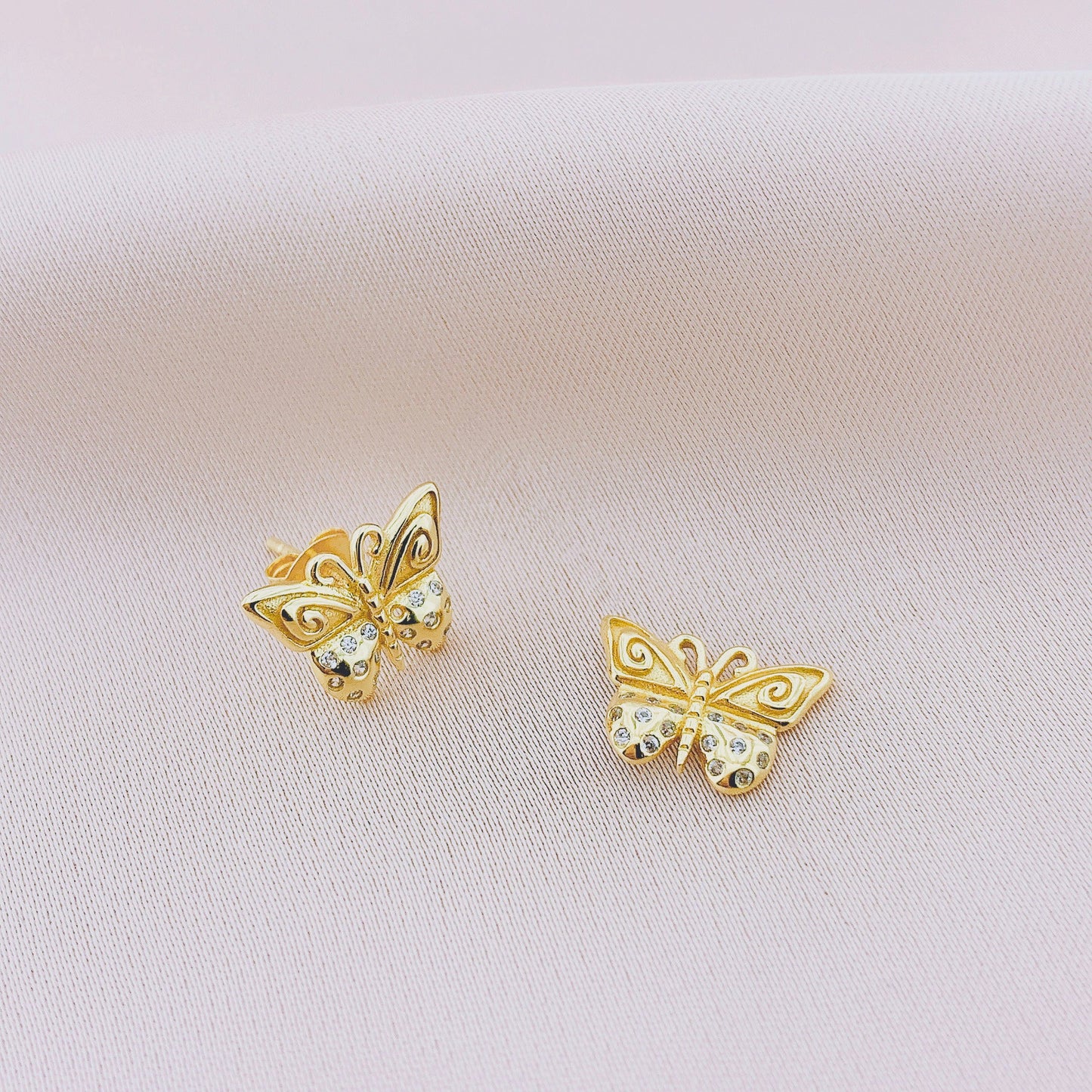 925 Silver Butterfly Stud Earring