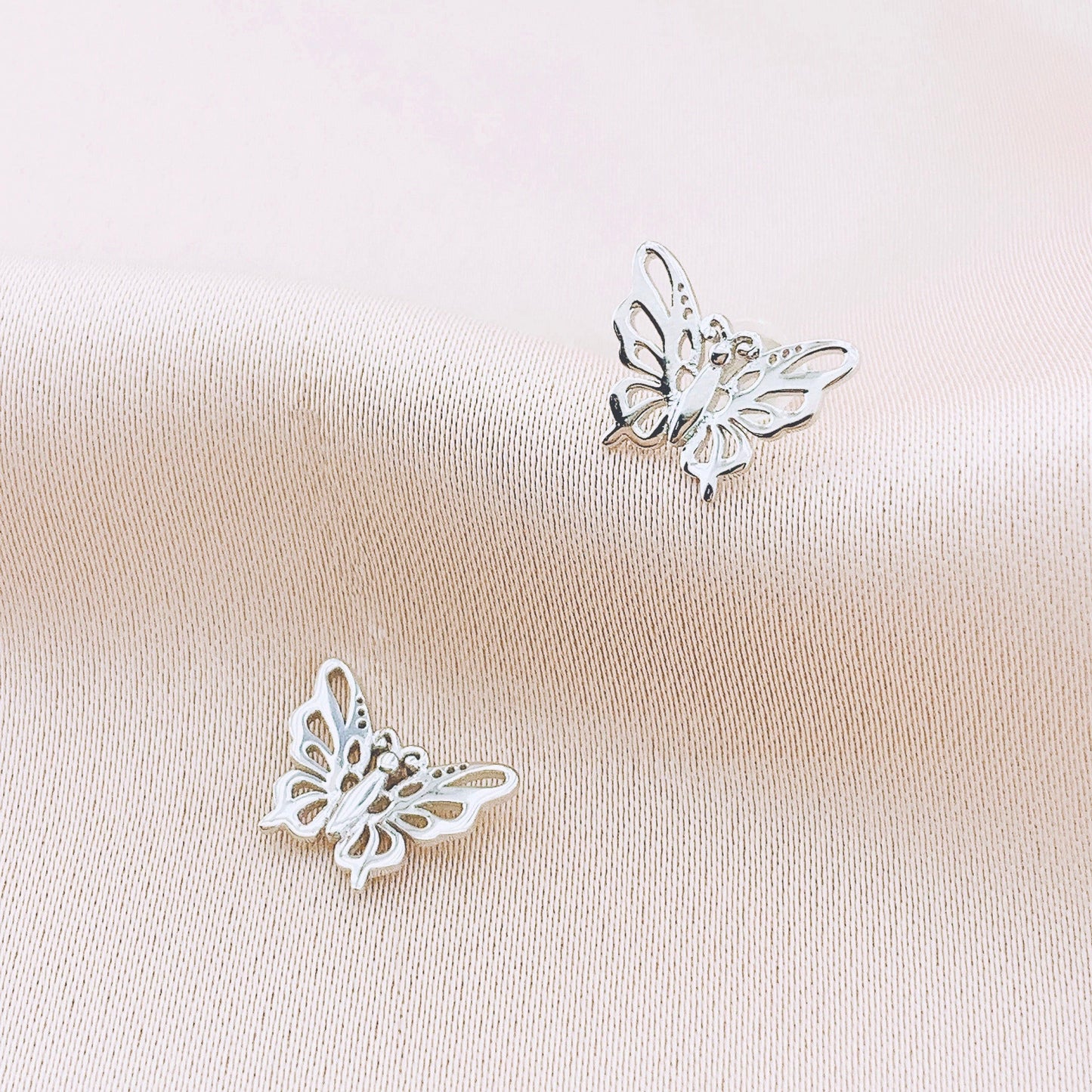 925 Silver Butterfly Stud Earring