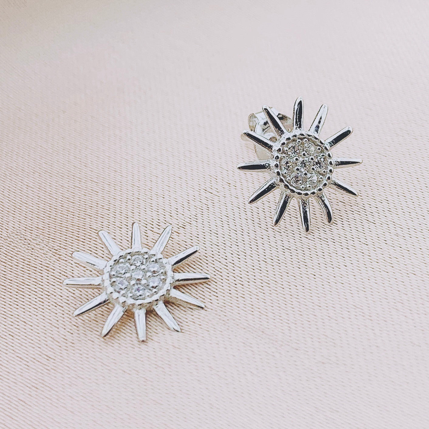 925 Silver Sunshine Stud Earring