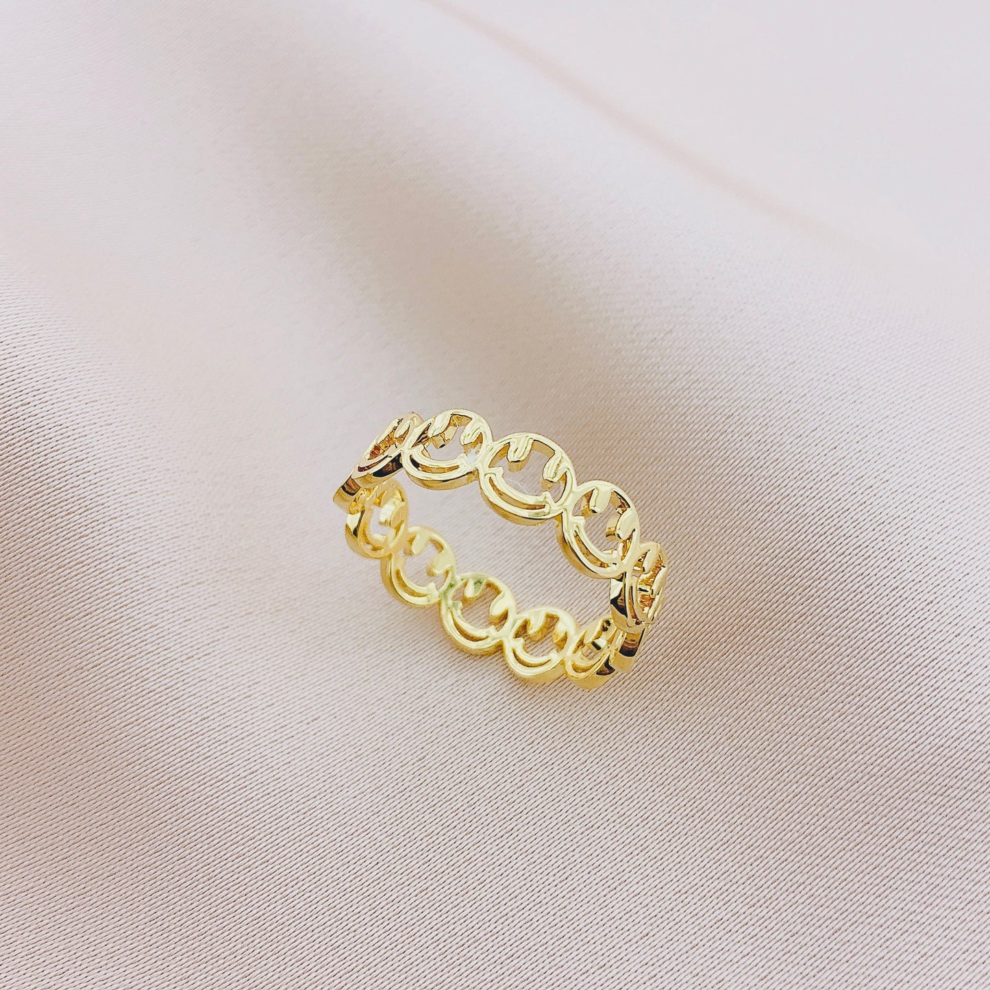 925 Silver Smile Plain Ring