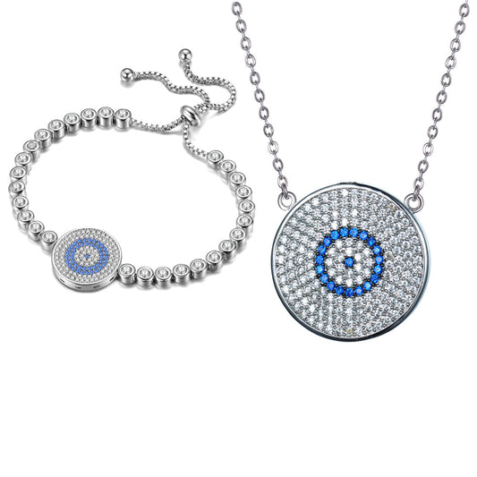 Women's Fashion CZ Evil eye Jewelry Sets