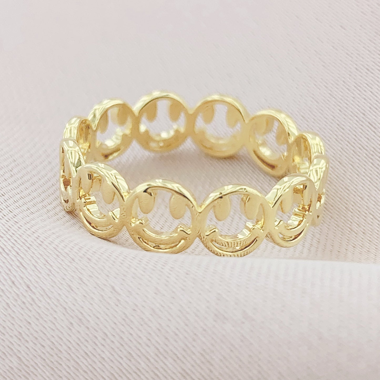 925 Silver Smile Plain Ring