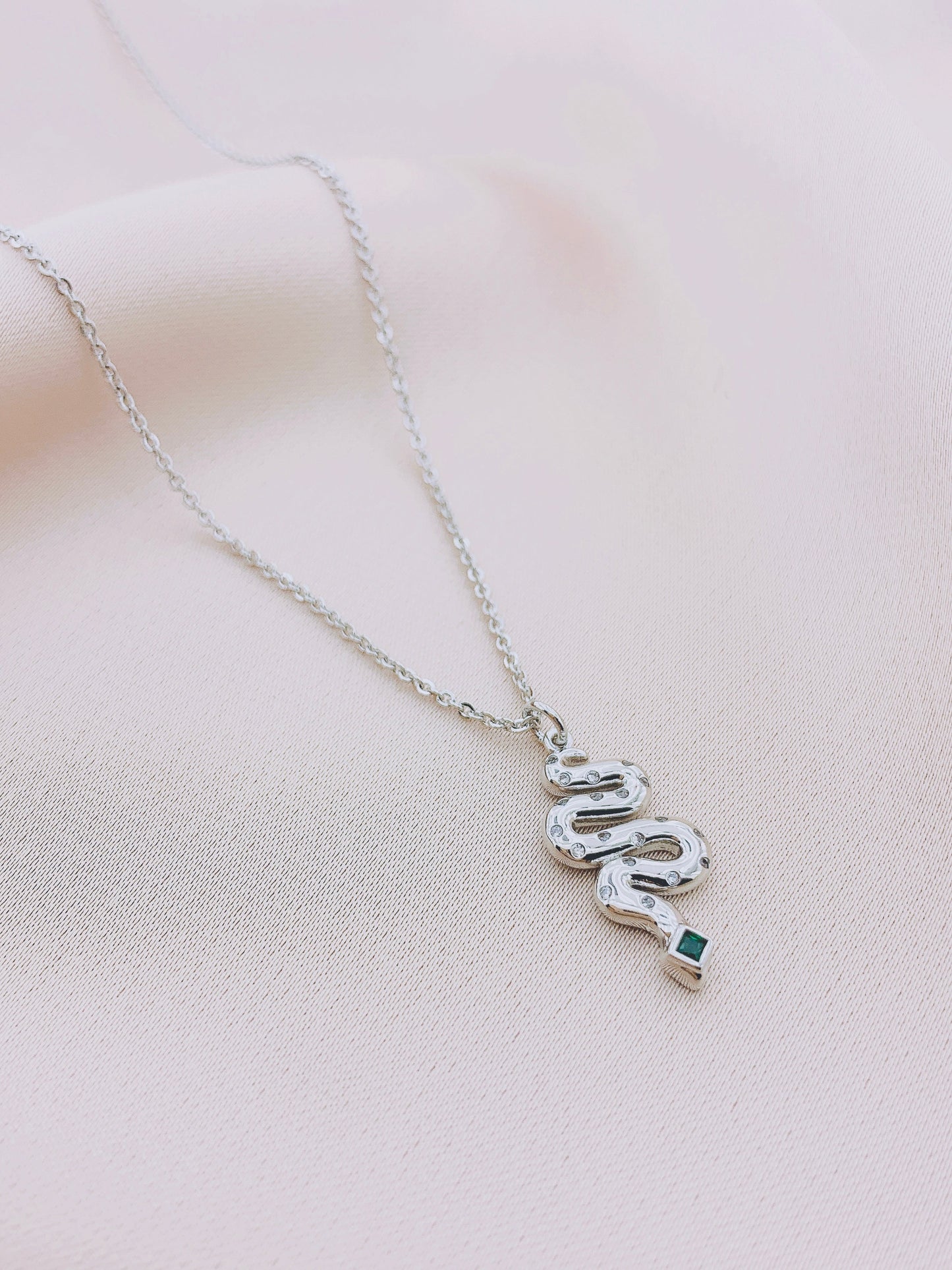 Women's CZ Snake Necklace