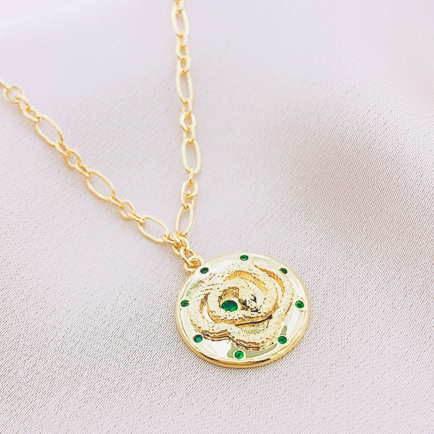 Women's CZ Snake Necklace