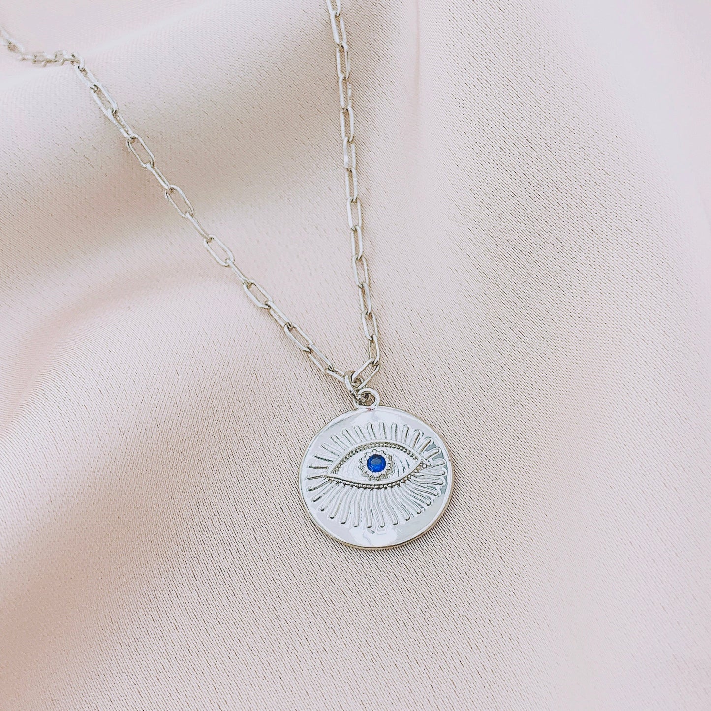 Women's Fashion CZ Evil eye Necklace