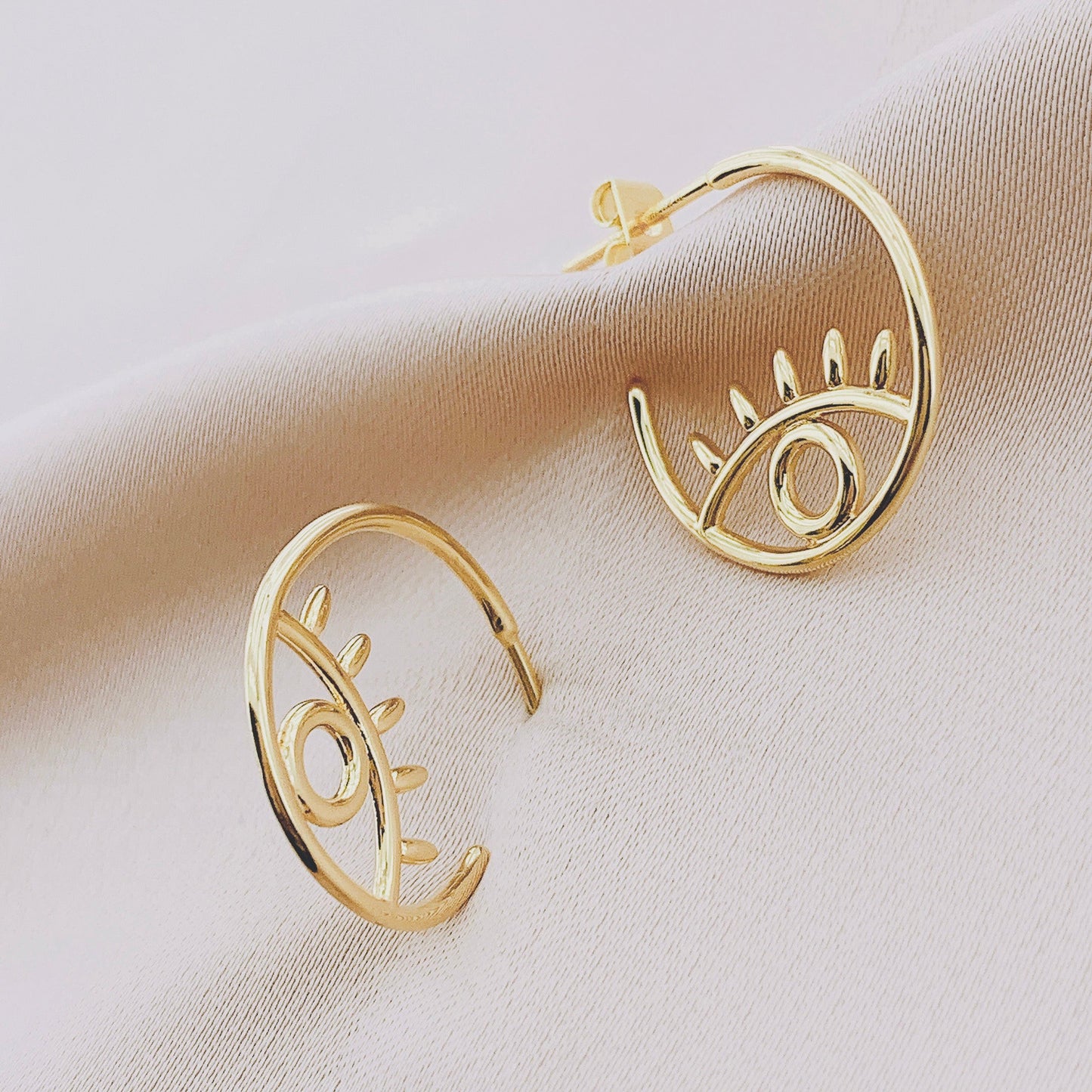 Women's Fashion Evil eye Hoop Earring