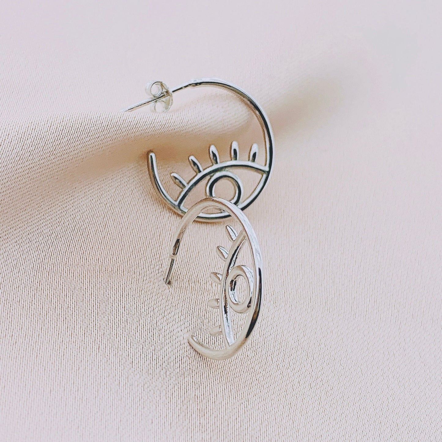 Women's Fashion Evil eye Hoop Earring